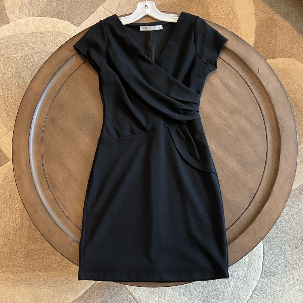The Limited Black Ponte Knit Dress Size XS